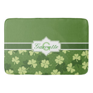 Grön Shamrockst patricks day för personlig Badrumsmatta