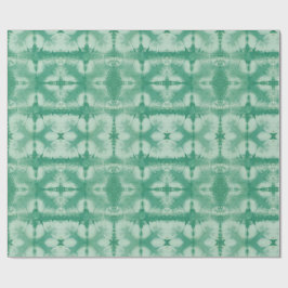 Grön Shibori stil Presentpapper