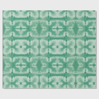 Grön Shibori stil Presentpapper