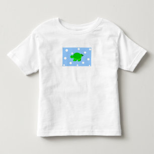 Grön simsköldpadda tee shirt