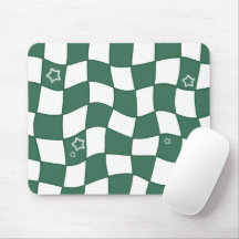 Grön skev design musmatta