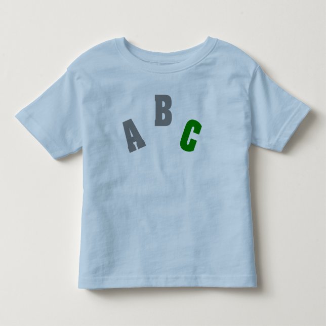 Grön skjorta för ABC Tee Shirt (Framsida)