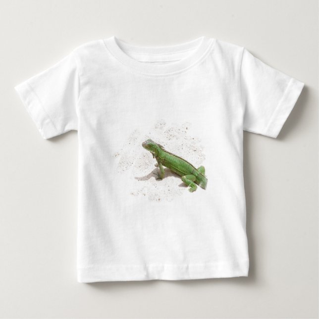 Grön skjorta för leguanödlababy t-shirt (Framsida)