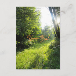 Grön skog äng Anpassad Tilläggskort