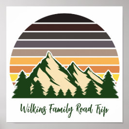 Grön skog för anpassad naturvård i familjen Vacati Poster