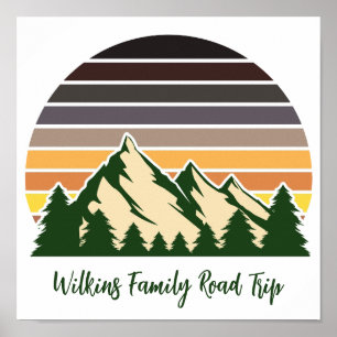 Grön skog för anpassad naturvård i familjen Vacati Poster