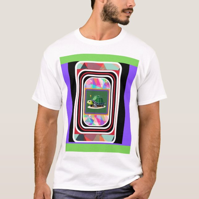 Grön sköldpadda 1 t shirt (Framsida)