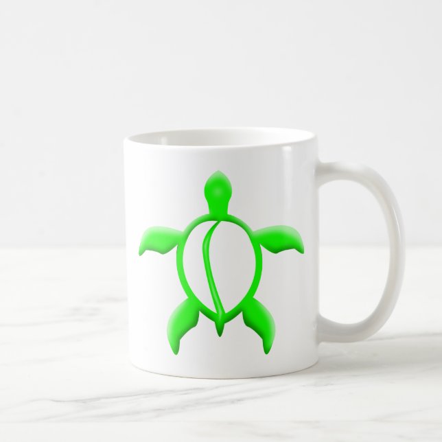 grön sköldpadda kaffemugg (Höger)