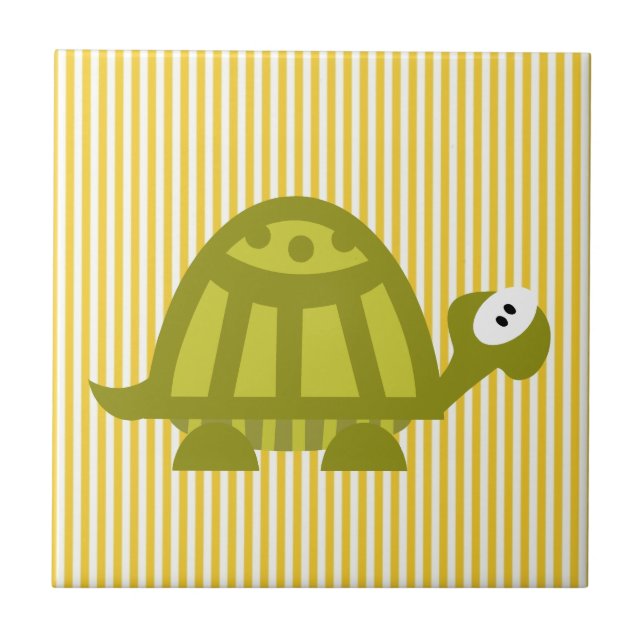 Grön sköldpadda kakelplatta (Framsidan)