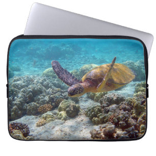 Grön sköldpadda laptop sleeve