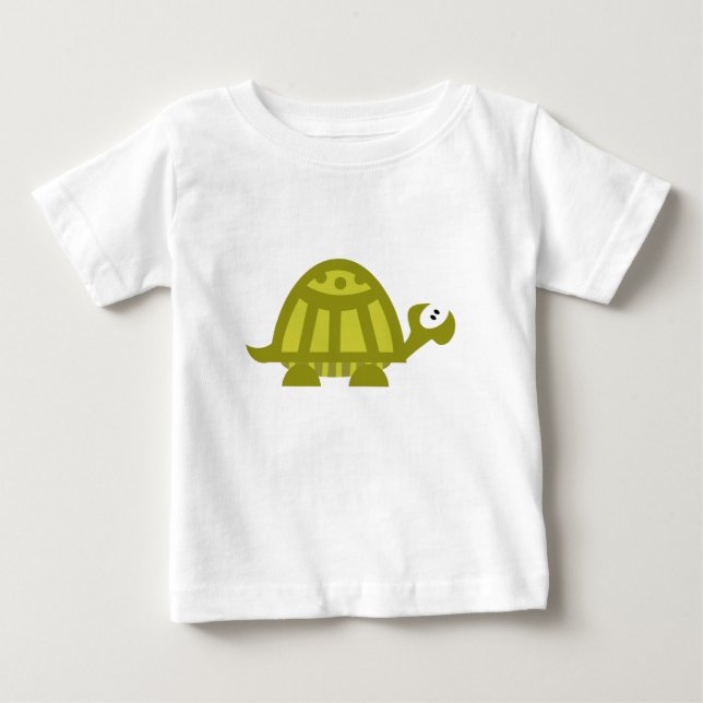 Grön sköldpadda t-shirt (Framsida)