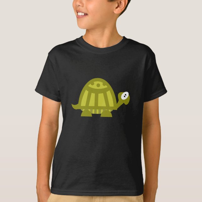 Grön sköldpadda t shirt (Framsida)