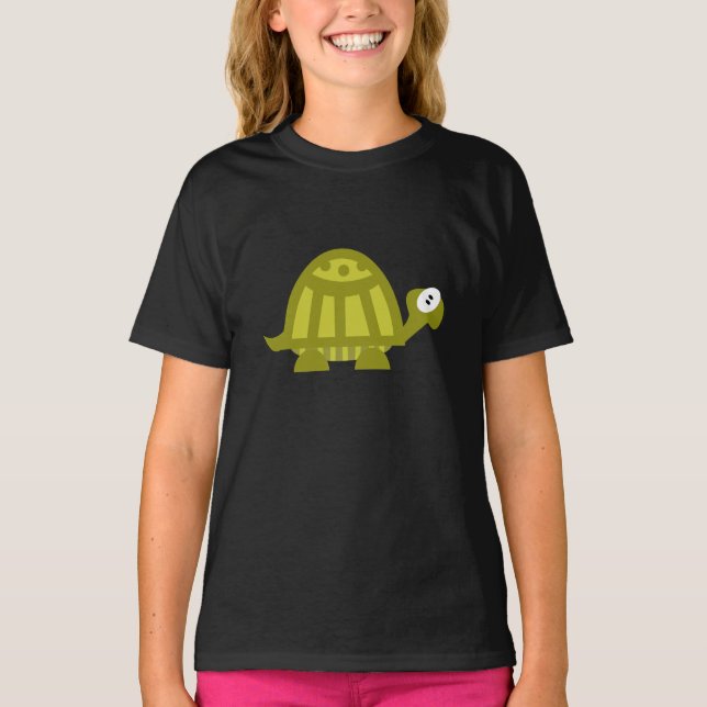 Grön sköldpadda t-shirt (Framsida)