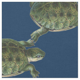 Grön sköldpadda tyg