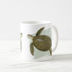 Grön sköldpaddamugg kaffemugg