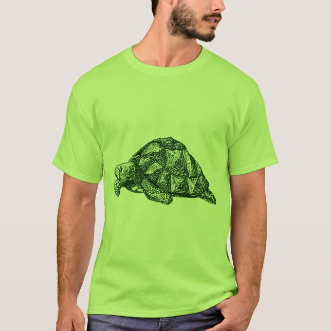Grön sköldpaddaT-tröja T-shirt (Framsida)