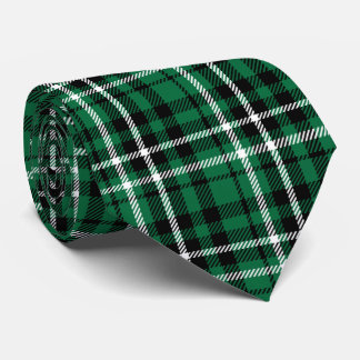 Grön skotsk Tartan Plaid Slips