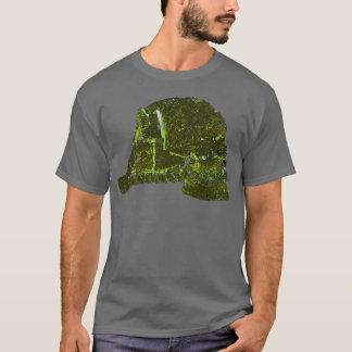 Grön skulptur t shirt