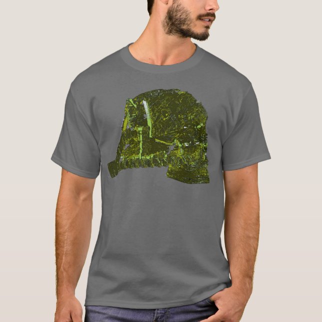 Grön skulptur t shirt (Framsida)