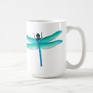 Grön sländamugg för blått kaffemugg