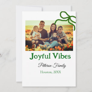 Grön slinga glada vibbar lägg till familjefoto nam inbjudningar