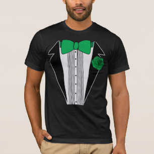 Grön smokingskjorta t-shirt