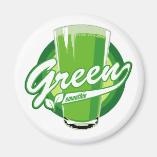 Grön smoothiemagnet magnet