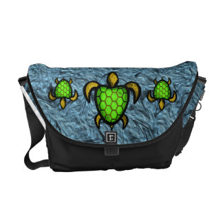 Grön snäckasköldpaddamessenger bag messenger bag