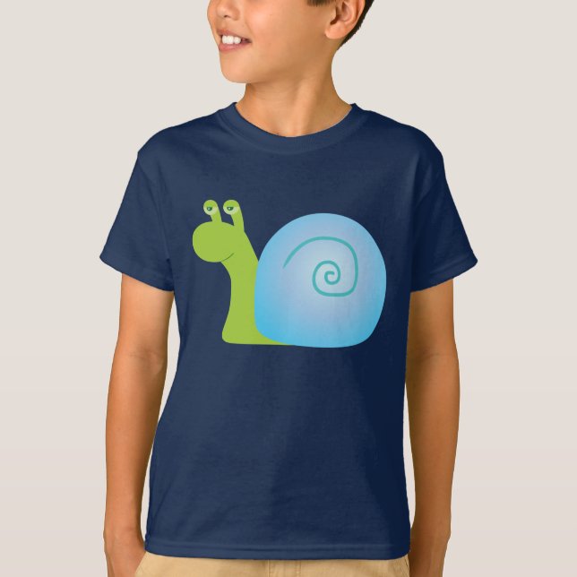 Grön snigel t-shirt (Framsida)