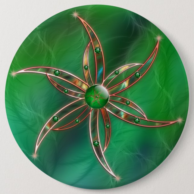 Grön som gräs-knapp knapp (Framsida)