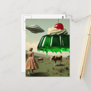 Grön Söt Dröm Surrealistisk i Mejeribeteshagen Vykort