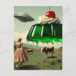 Grön Söt Dröm Surrealistisk i Mejeribeteshagen Vykort