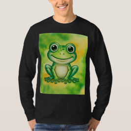 Grön söt groda t shirt