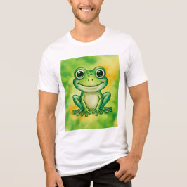 Grön söt groda t shirt