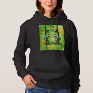 Grön söt groda t shirt