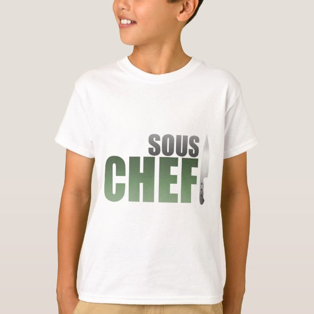 Grön Sous kock T-shirt (Framsida)