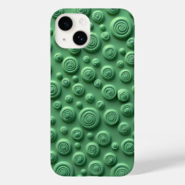 Grön Spiralstruktur iPhone-fodral Modern Utseende