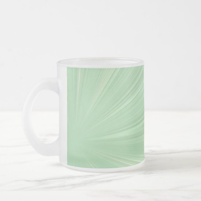 Grön Splash Frostad Glas Mugg (Vänster)