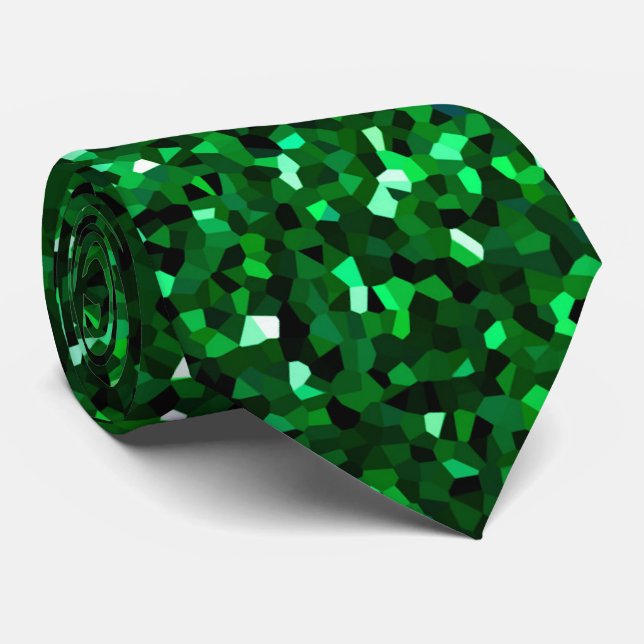 Grön St Patrick's Day Födelsedag Bröllop Glitter Slips (Rullad)