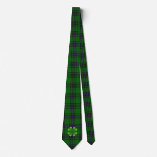 Grön st patrick's day för Tartan (pläd) & Shamr Slips