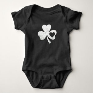 Grön St Patricks Day Irländska Pattys Hjärta Shamr T Shirt