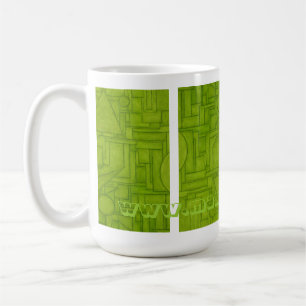 Grön stadsmugg kaffemugg