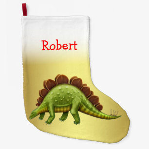 Grön StegosaurusDinosaurjulstrumpa Stor Julstrumpa