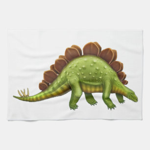 Grön StegosaurusDinosaurkökshandduk Kökshandduk