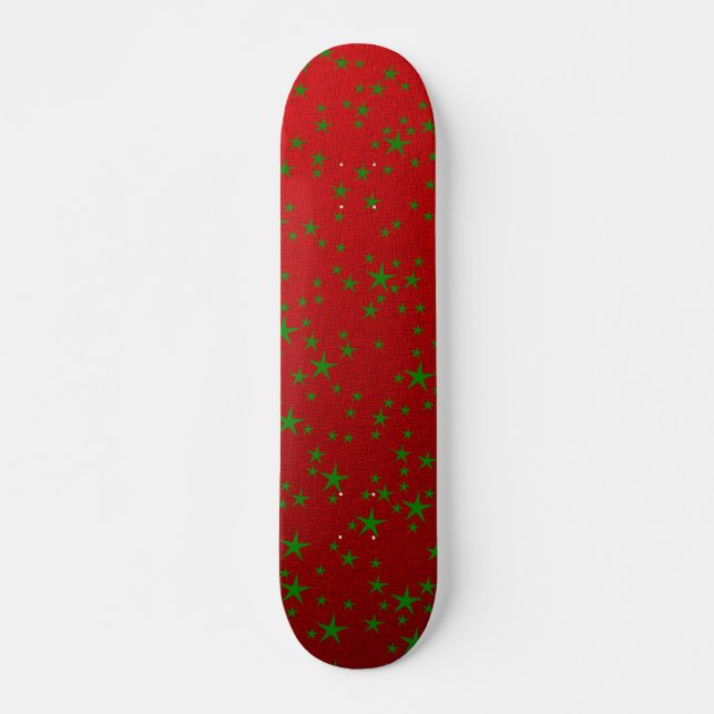grön stjärna old school skateboard bräda 21,6 cm (Framsida)