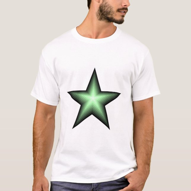 Grön stjärna t-shirt (Framsida)