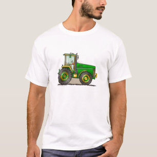 Grön stor traktordräkt t shirt