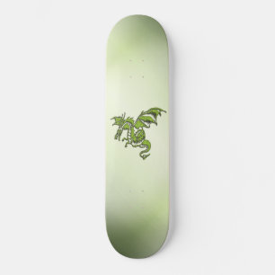 Grön stridande drake mini skateboard bräda 18,5 cm