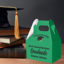 Grön Svart Personlig Gratuationsfest