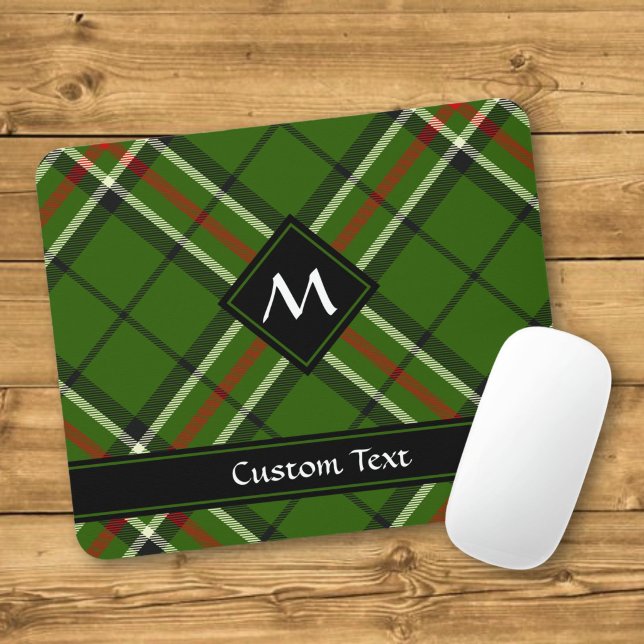 Grön, svart, röd och vit Tartan Musmatta (Skapare uppladdad)